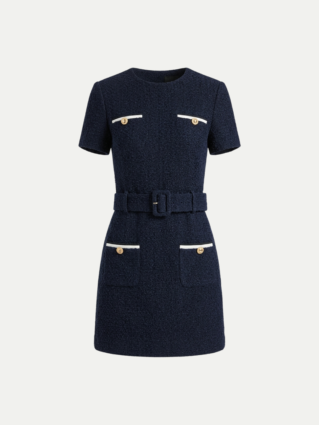 ワンピース Monaco Tweed Dress / S Monaco Navy Tweed Dress – Muune