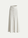 Monaco Cable Knit Midi Skirt