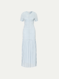 Nice Lace Plissé Maxi Dress