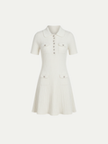 Monaco White Polo Dress