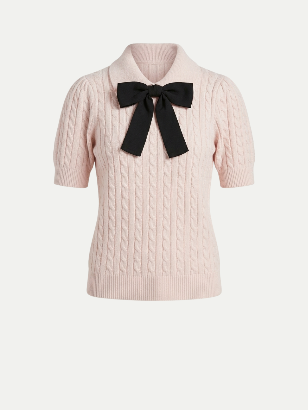 Monaco Bow Cable Knit Top