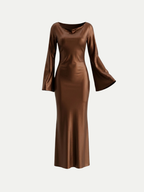 Vienna Satin Maxi Dress