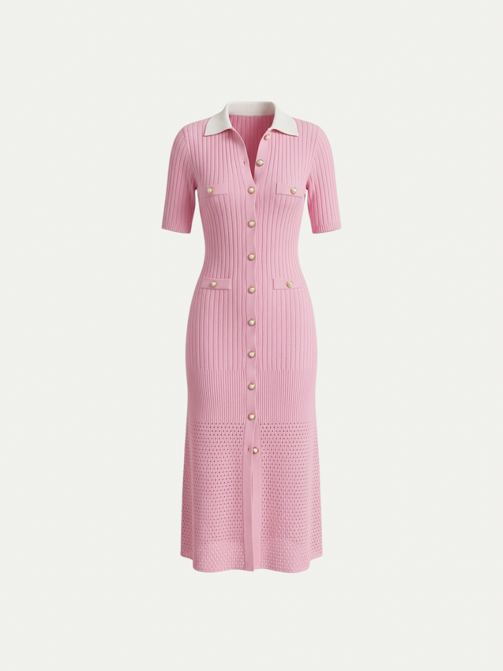Monaco Pearl Polo Maxi Dress