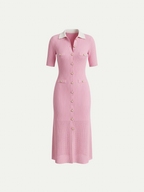 Monaco Pearl Polo Maxi Dress