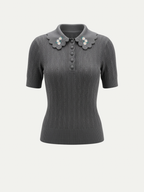 Monaco Daisy Polo Top