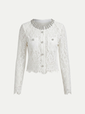 Cannes Lace Crystal Jacket