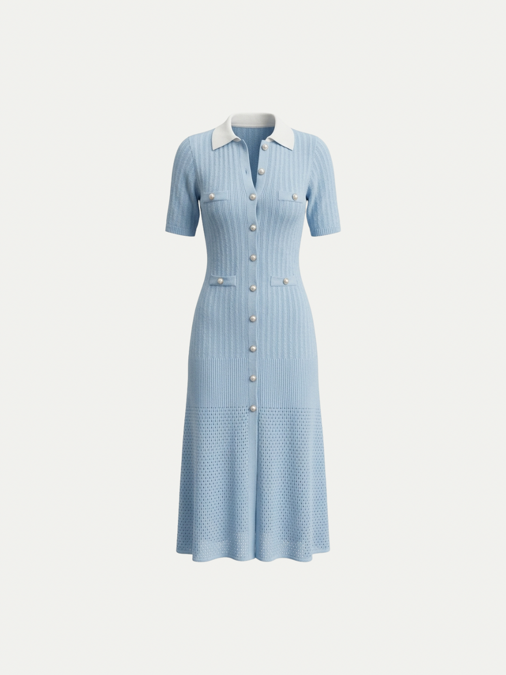 Monaco Pearl Polo Maxi Dress