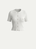 Capri Pearl Button Cardigan