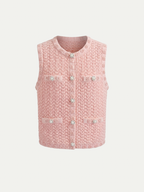 Capri Pearl Crochet Vest