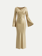 Vienna Satin Maxi Dress