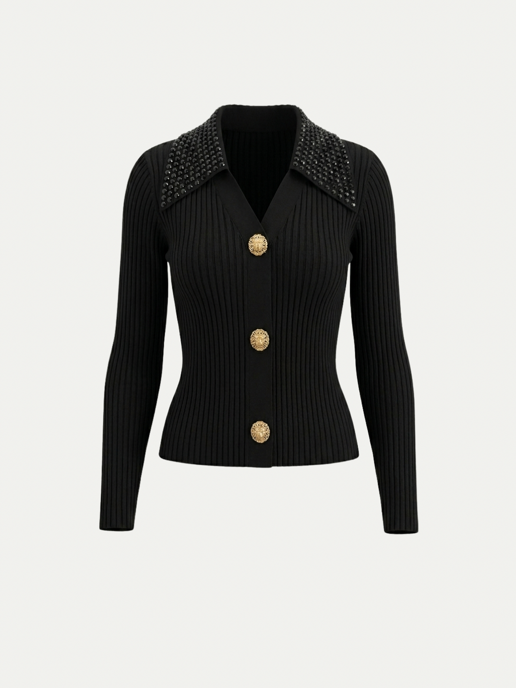 Monaco Crystal Collar Cardigan