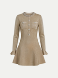 Versailles Crystal Lurex Mini Dress
