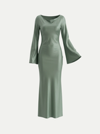 Vienna Satin Maxi Dress