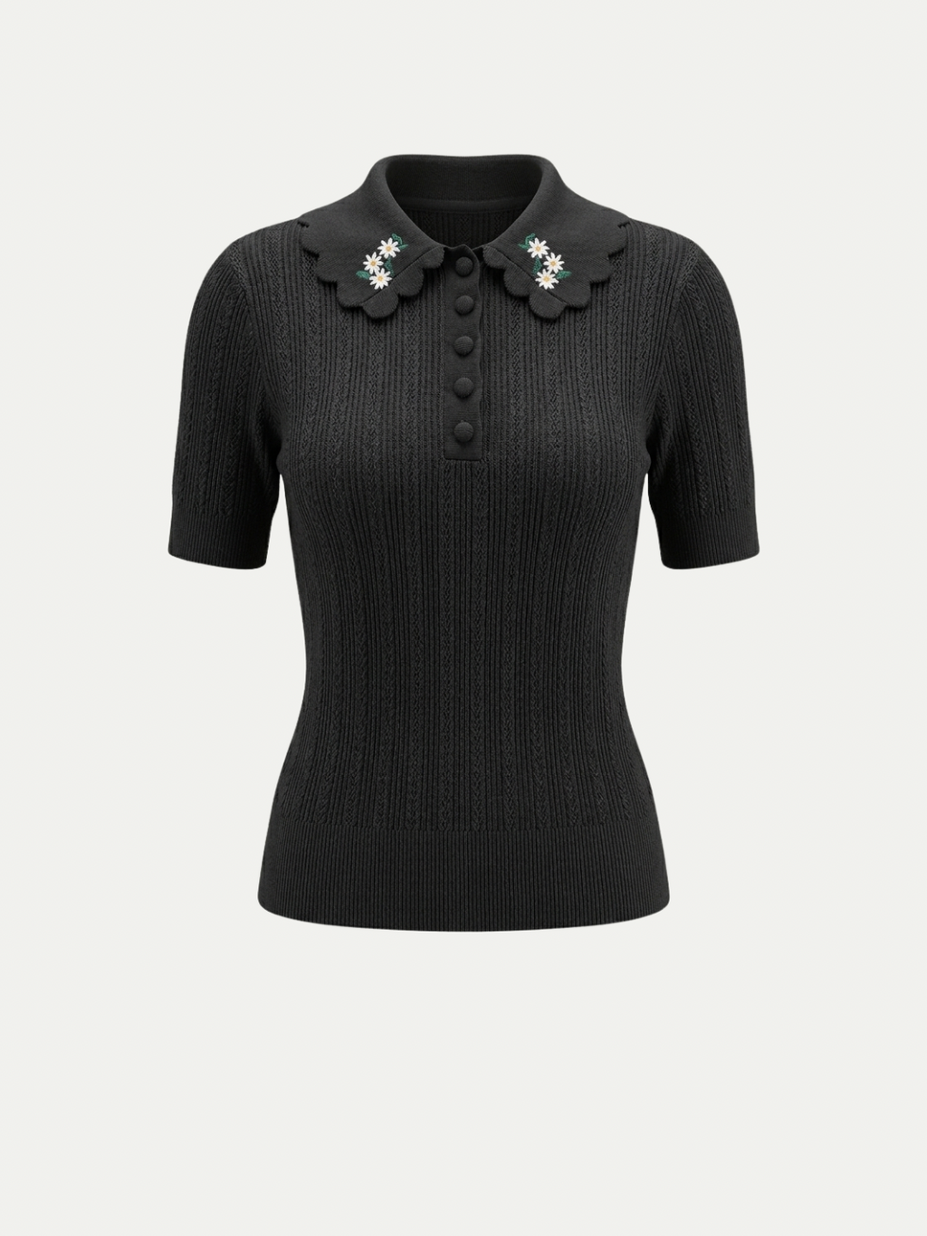 Monaco Daisy Polo Top