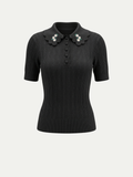 Monaco Daisy Polo Top