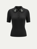 Monaco Daisy Polo Top