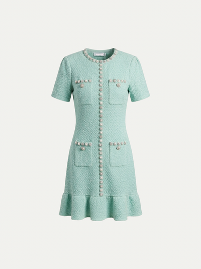 Amalfi Crystal Tweed Dress