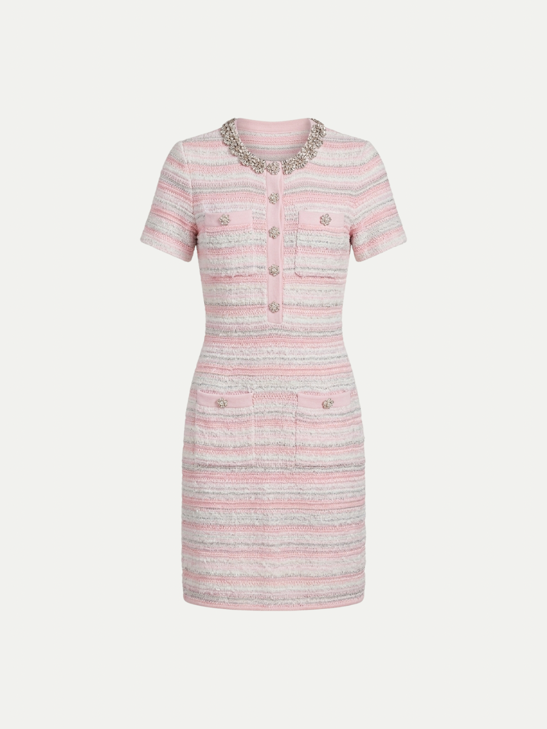 Marbella Stripe Tweed Dress