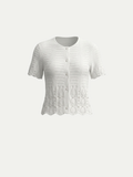 Nice Pearl Pointelle Top