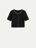 Monaco Daisy Trim Cardigan