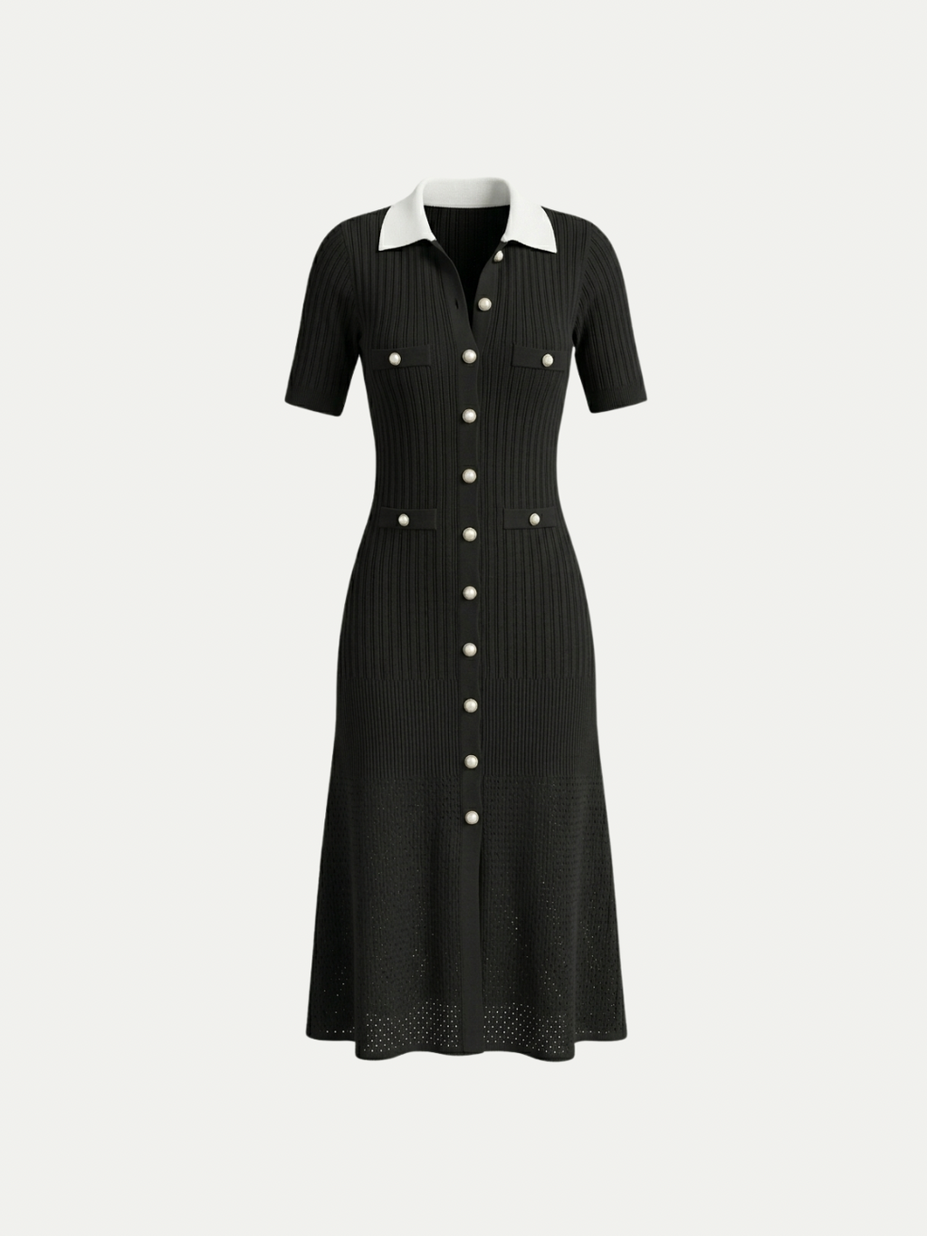 Monaco Pearl Polo Maxi Dress