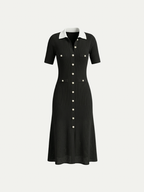 Monaco Pearl Polo Maxi Dress