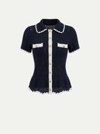 Monaco Scallop Contrast Top